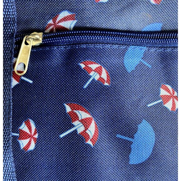 Large Insulted Heavy Duty Canvas Beach Umbrella Picnic Beach Tote Bag - Picture 3 of 5